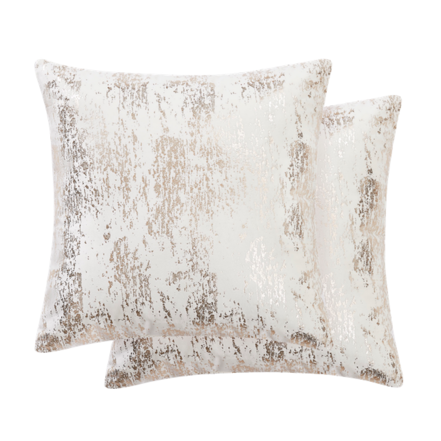 2-Pack Metallic Jacquard Décor Pillow Set, 18"x18"
