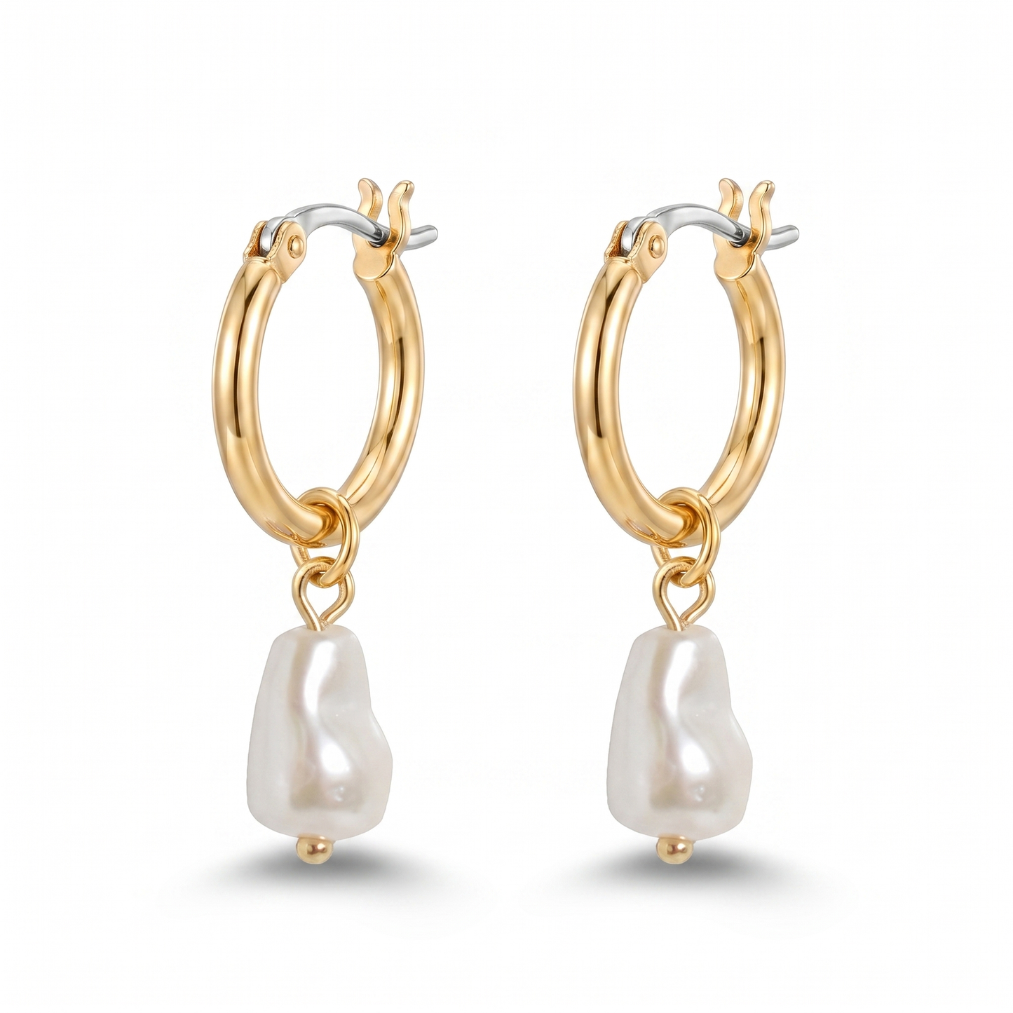 Fresh Water Pearl Drop Earring - Gold