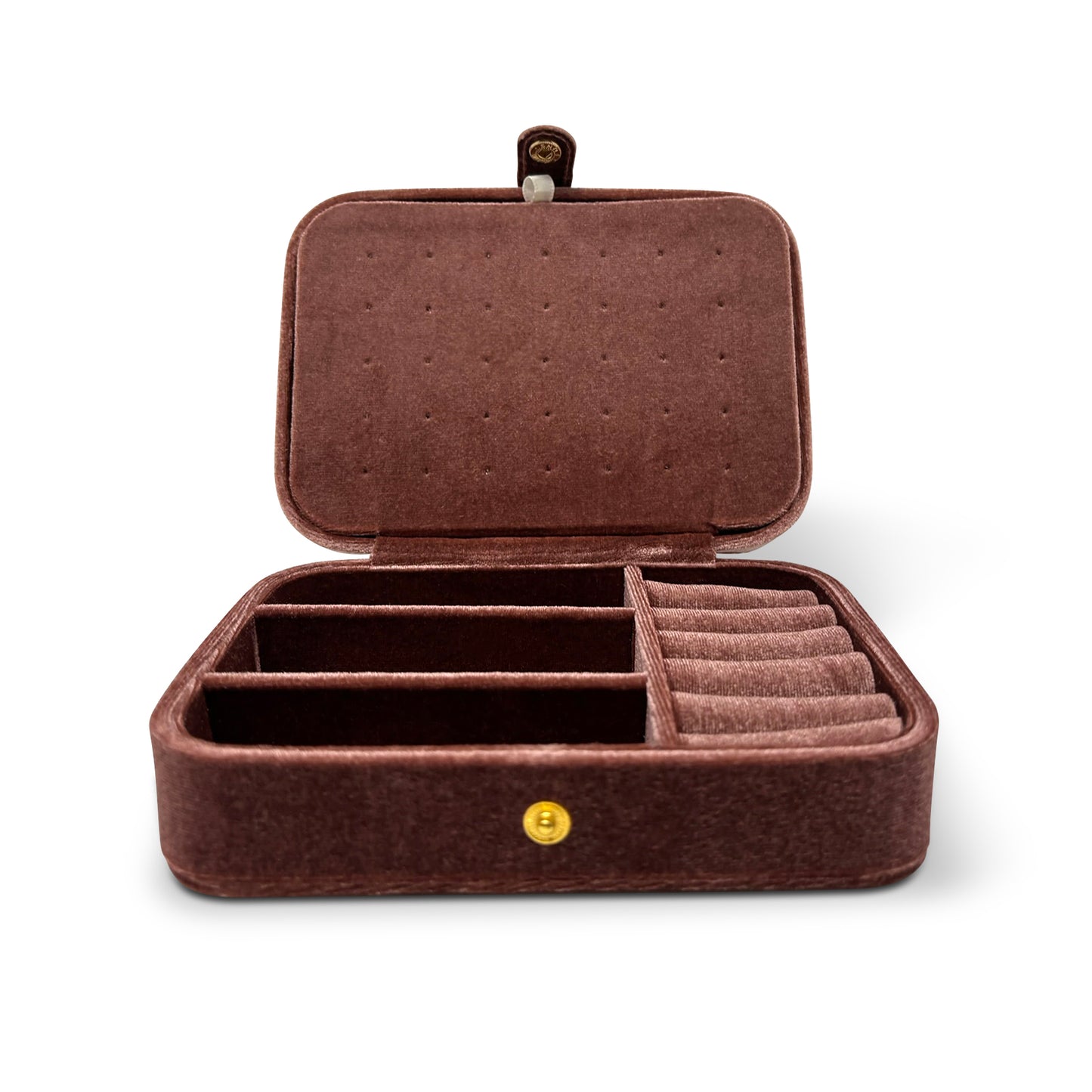 Gemma Velvet Jewelry Case with Snap Closure