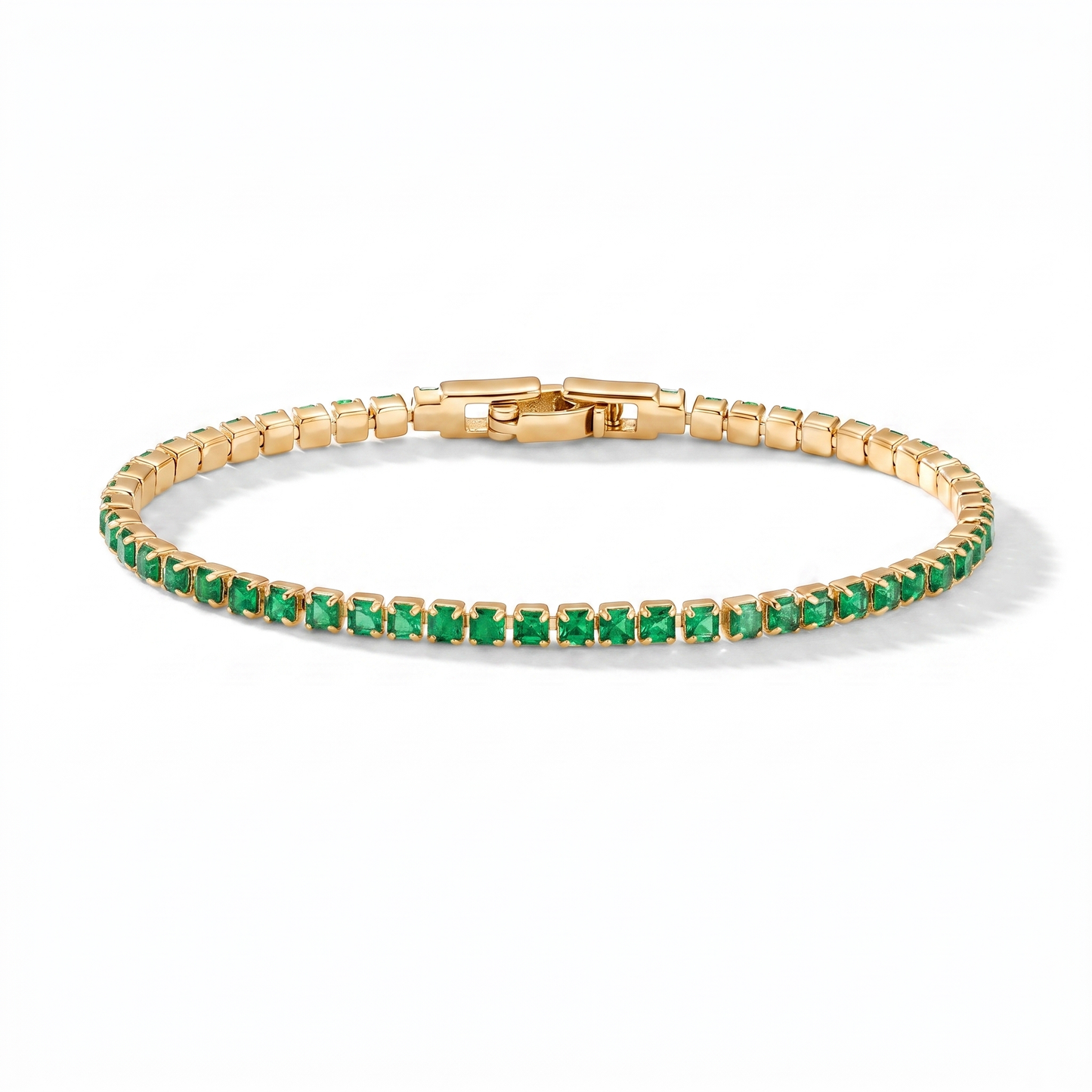 Luxe Tennis Bracelet - Emerald Green