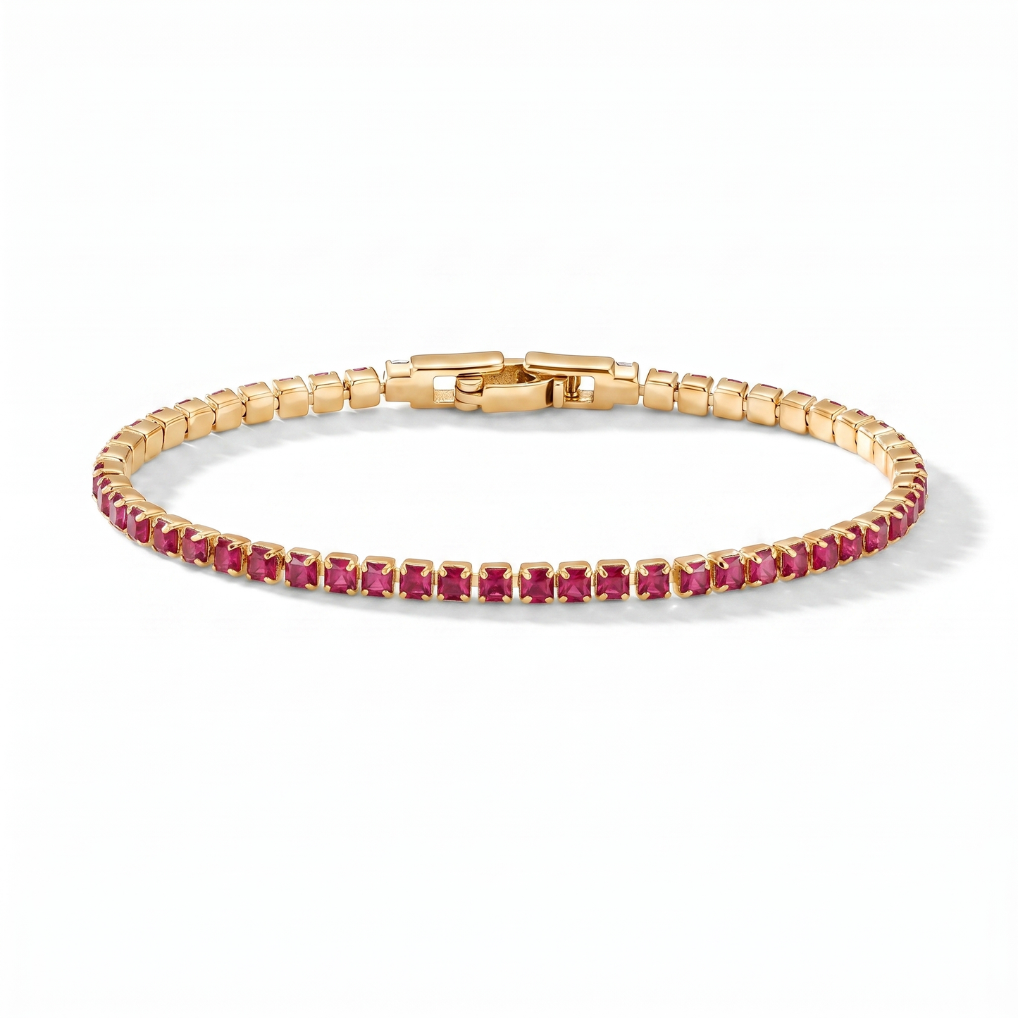 Luxe Tennis Bracelet - Ruby