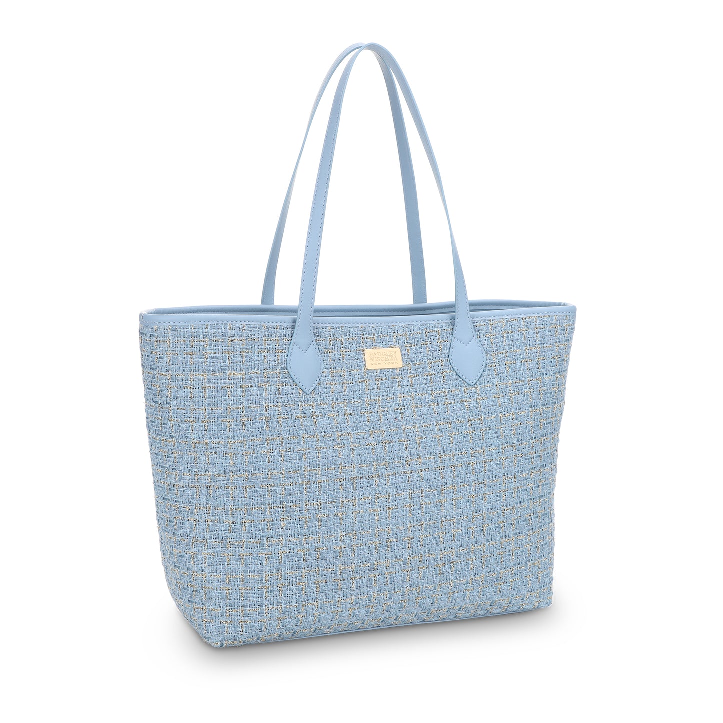 The Tara Tweed Tote - Blue