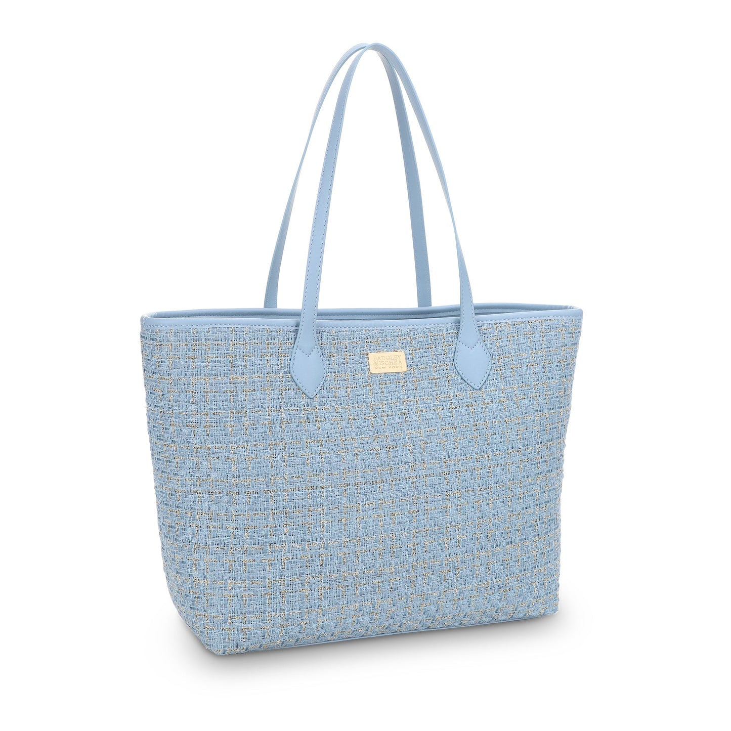 The Tara Tweed Tote - Blue