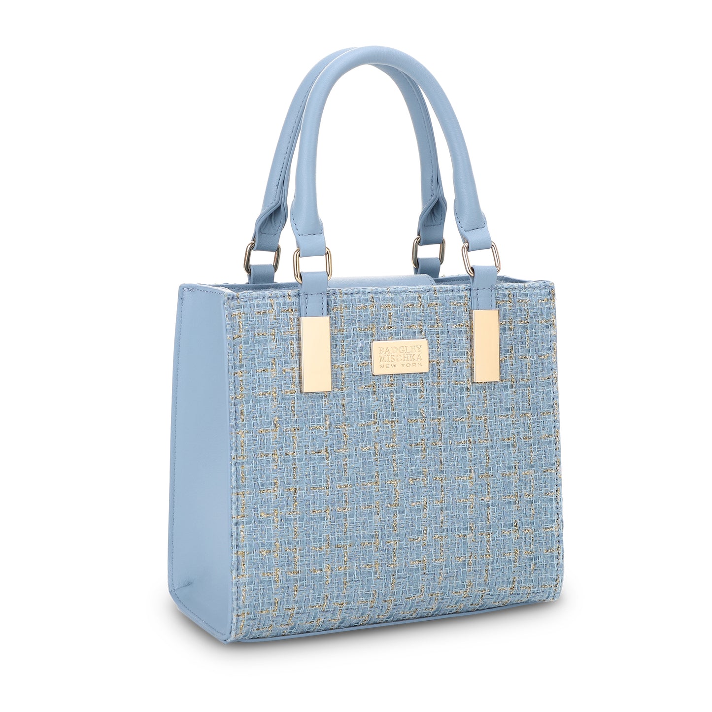 The Tara Tweed Satchel - Blue