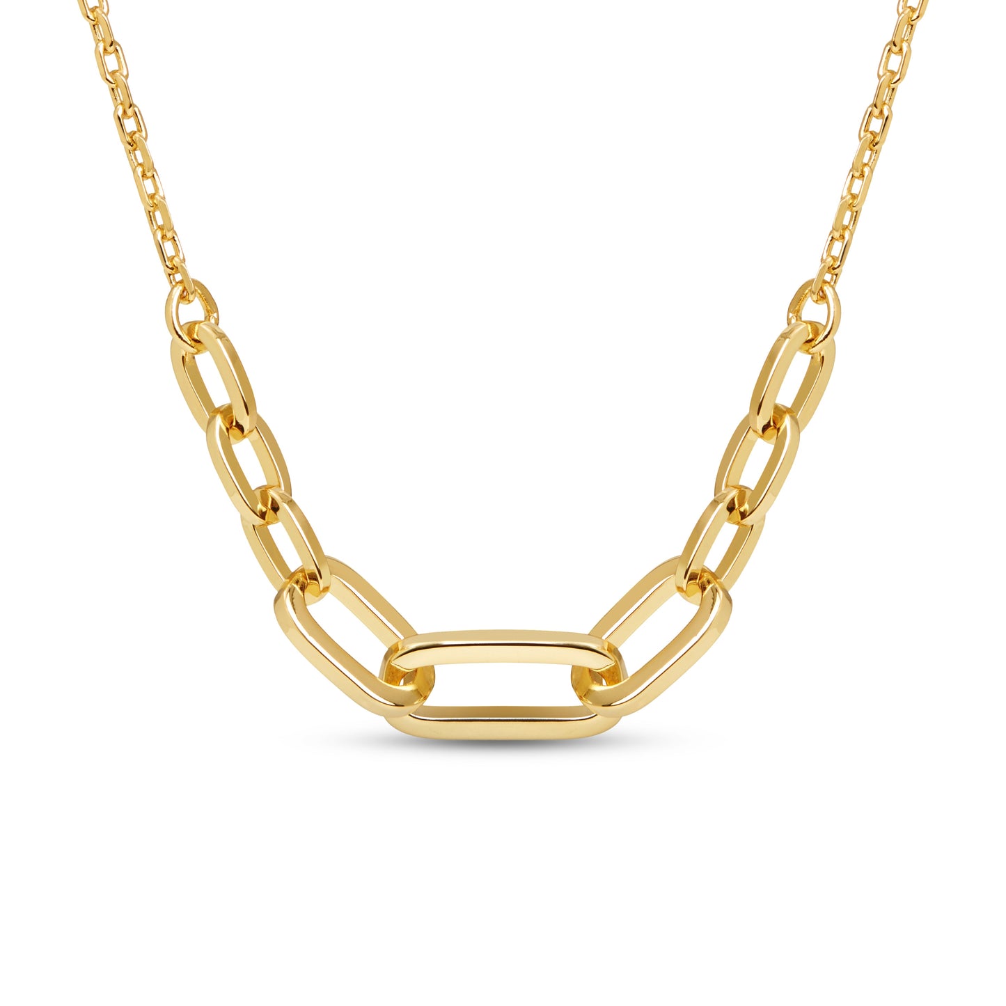 Gold Paperclip Necklace