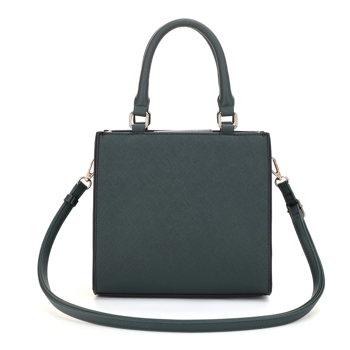 The Louise Saffiano Lady Bag with Removable Shoulder Strap