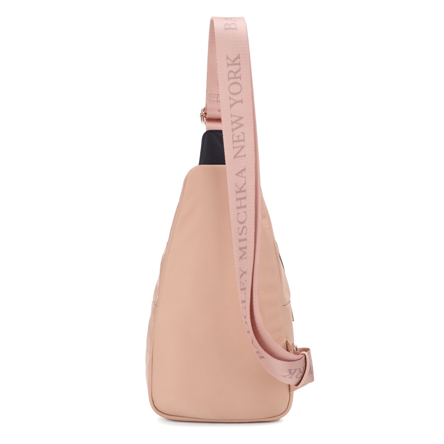 The Natasha Nylon Sling Bag with Vegan Leather Trim