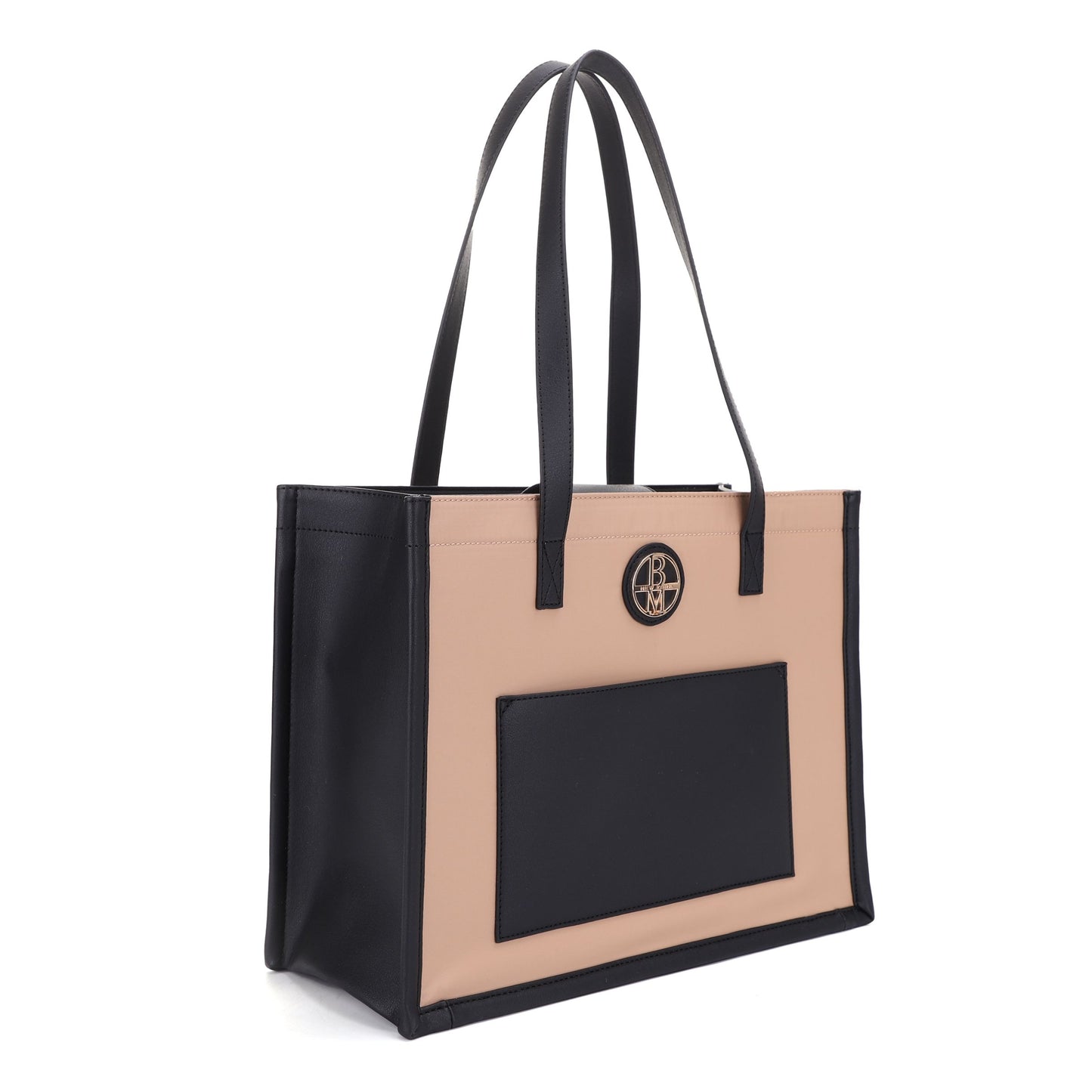 The Natasha Nylon Tote with Vegan Leather Trim