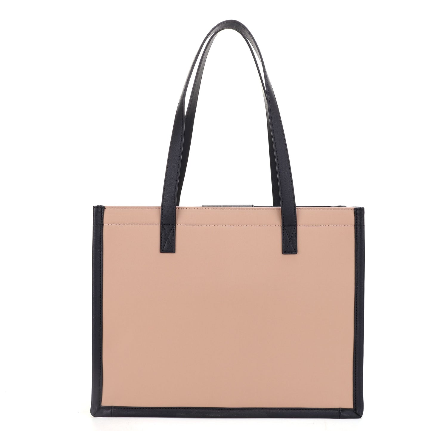 The Natasha Nylon Tote with Vegan Leather Trim