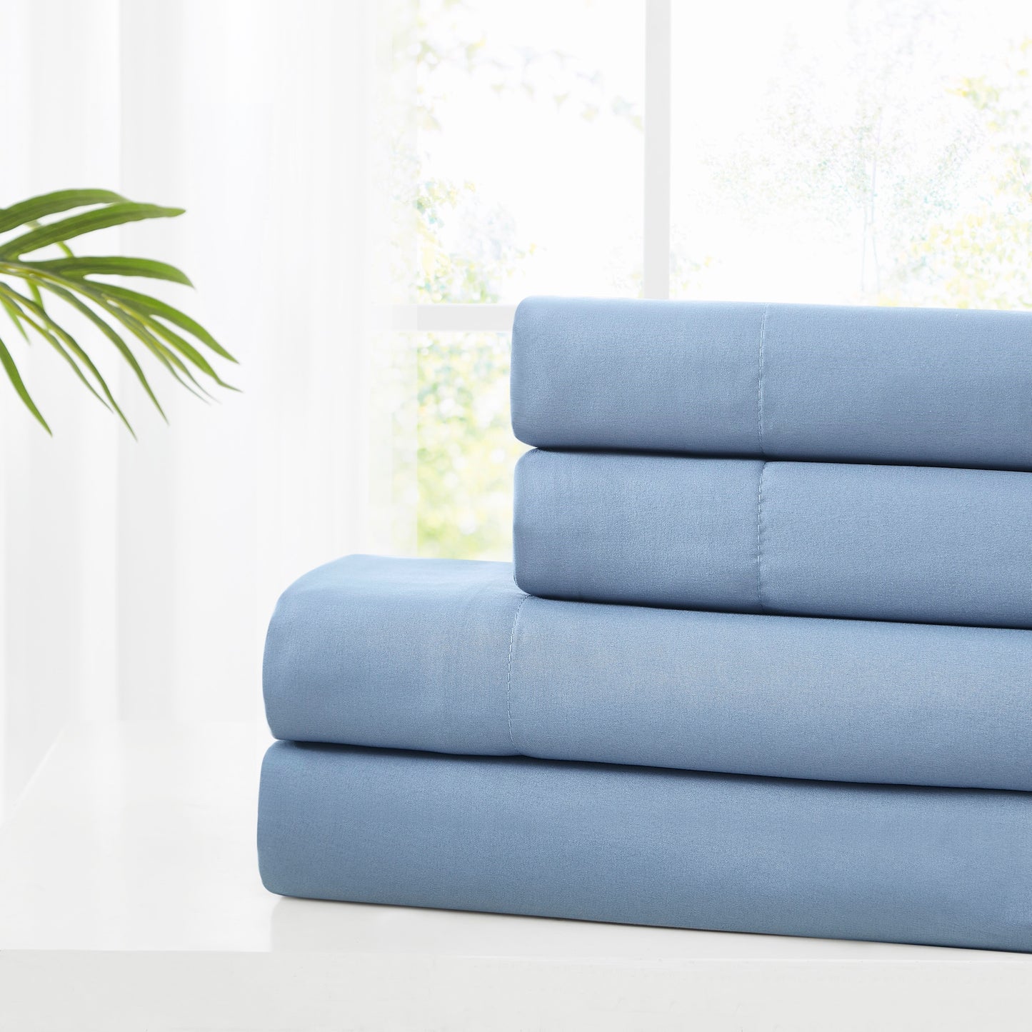 4pc Solid Microfiber Sheet Set
