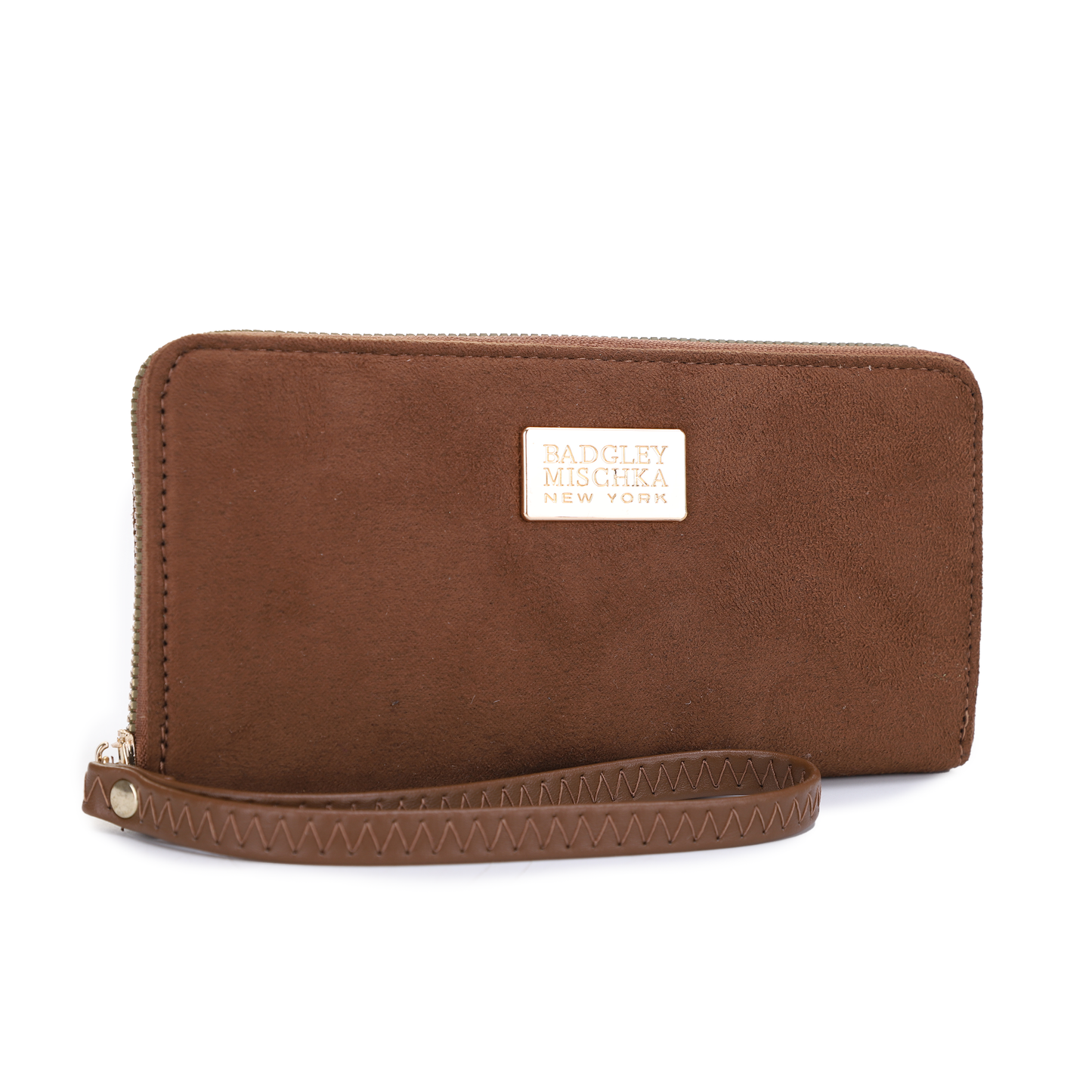 Jackie Suede Wristlet Wallet