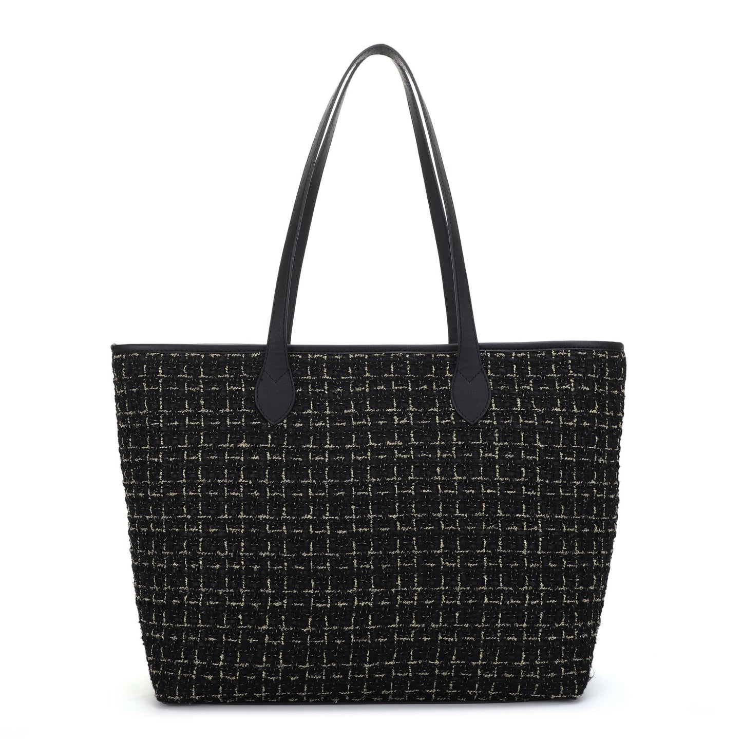The Tara Tweed Tote - Black