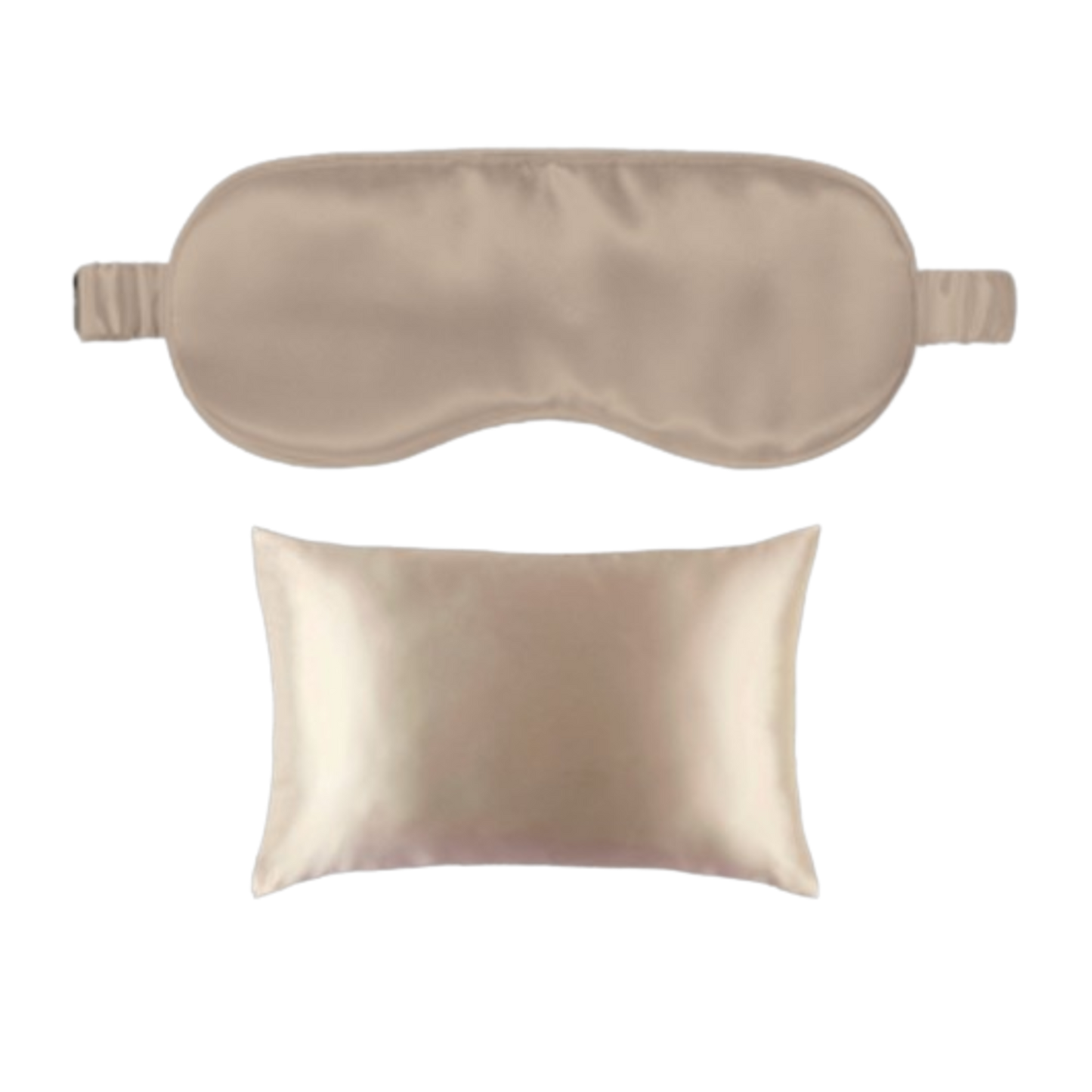 4pc Satin Eye Mask & Pillowcase Set
