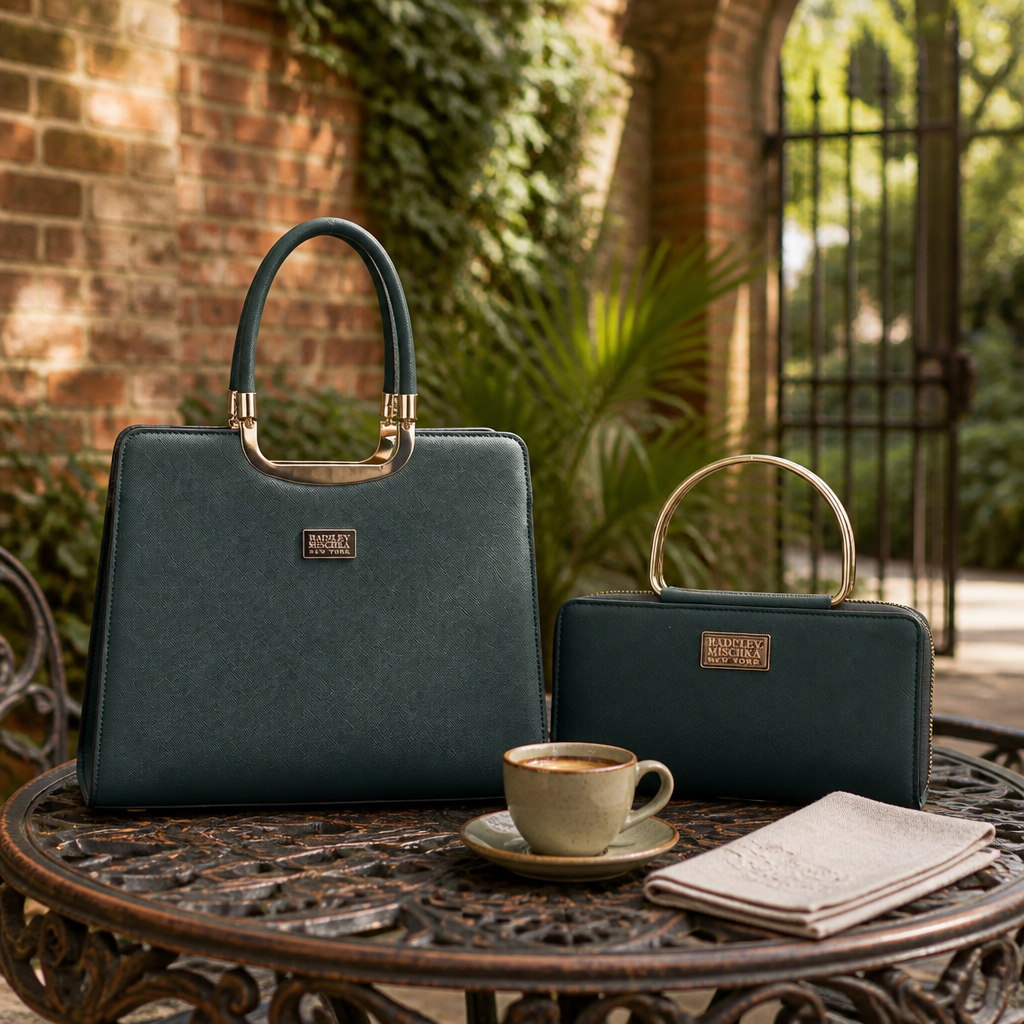 The Louise Saffiano Emerald Collection