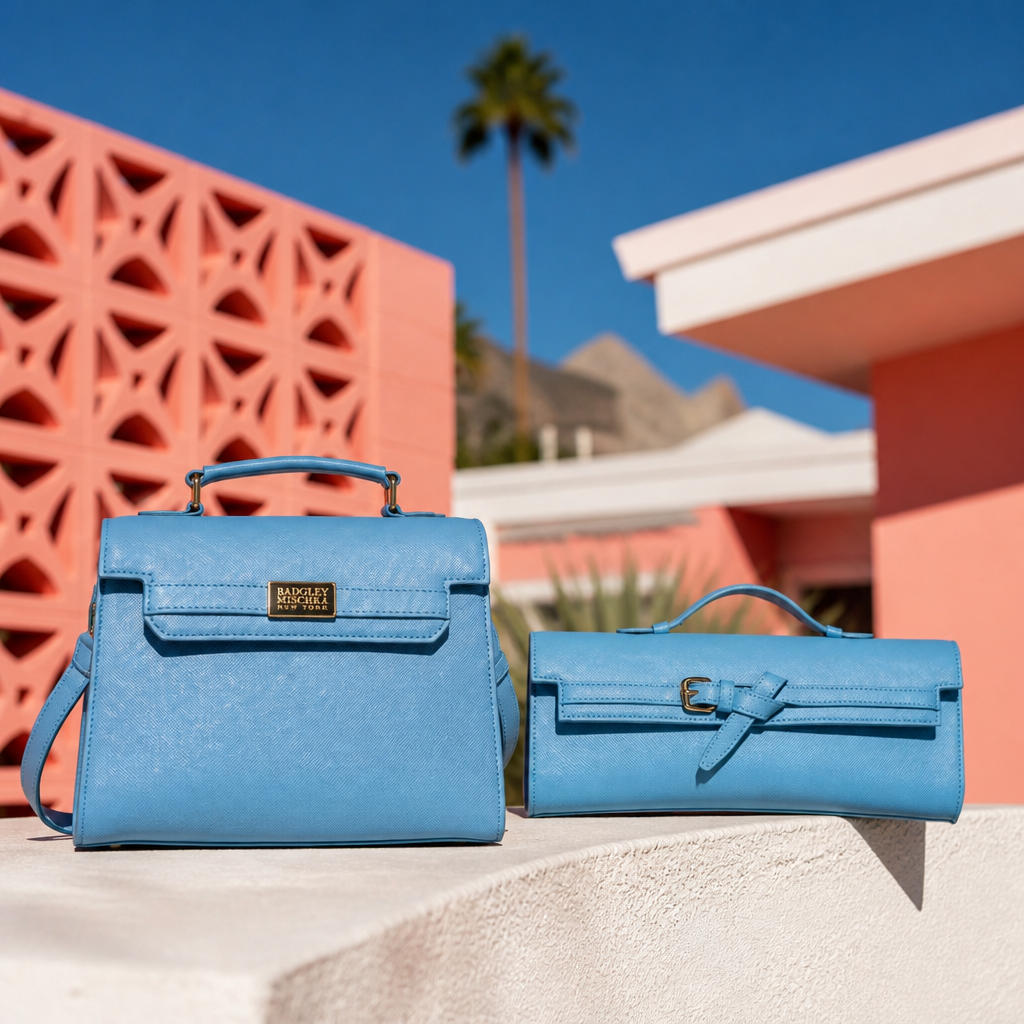 The Louise Saffiano Blue Collection