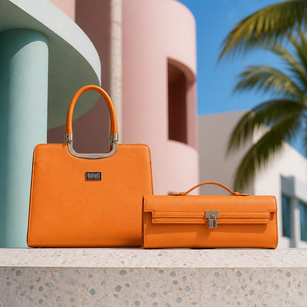 The Louise Saffiano Orange Collection
