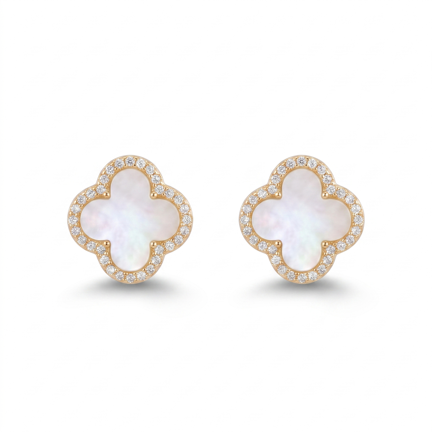 White Clover Post Earring - Gold