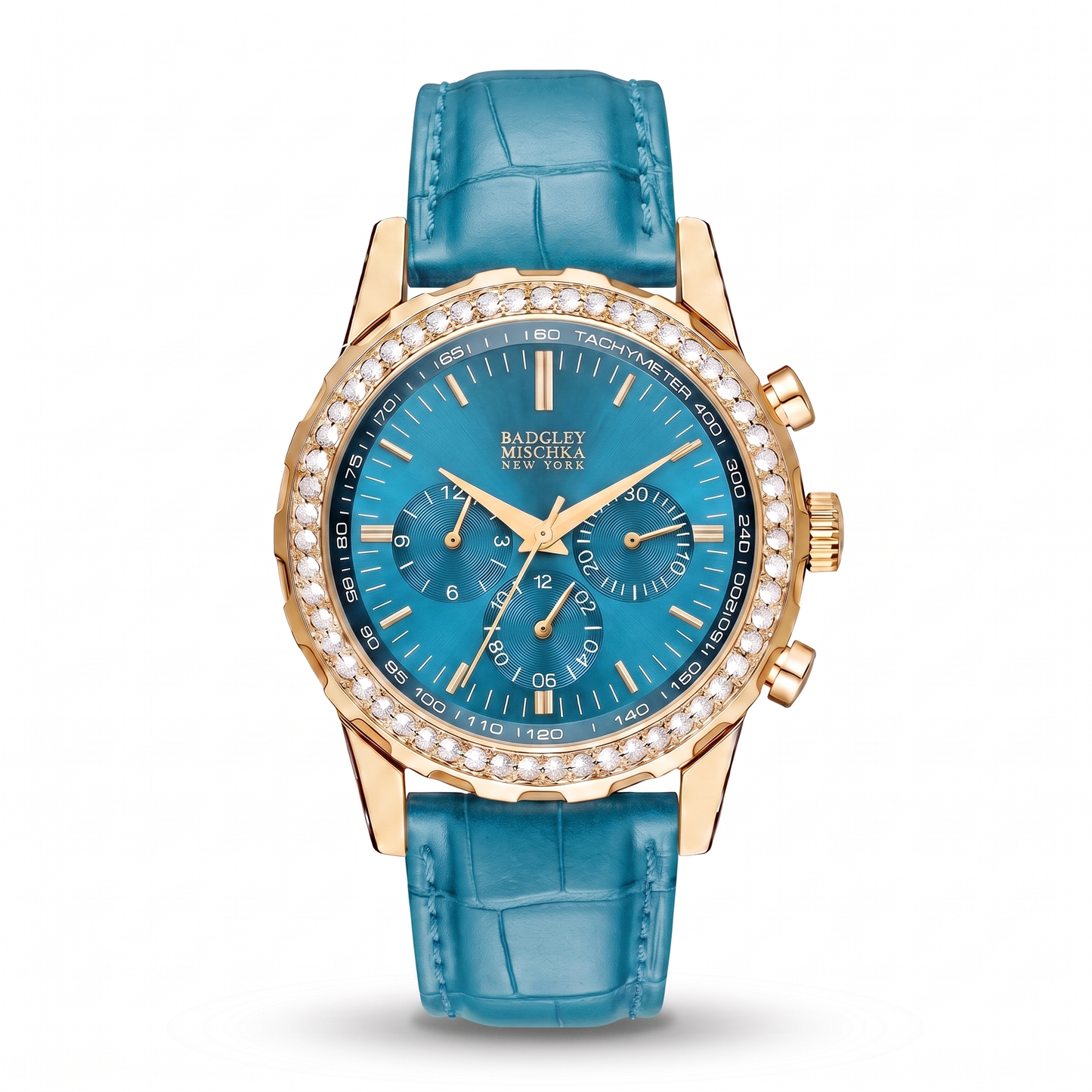 Luxe Icon Watches Collection - Gold Aquamarine Blue