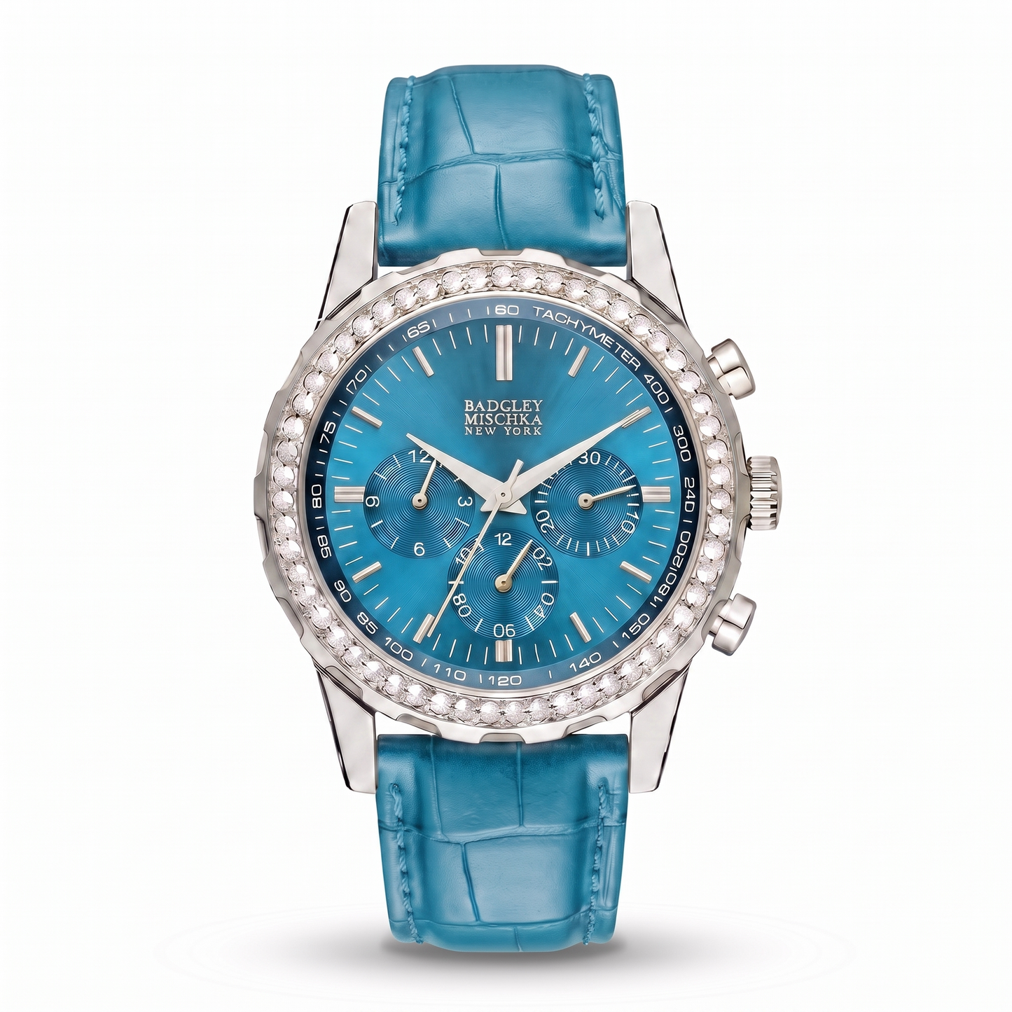 Luxe Icon Watches Collection - Silver Aquamarine Blue