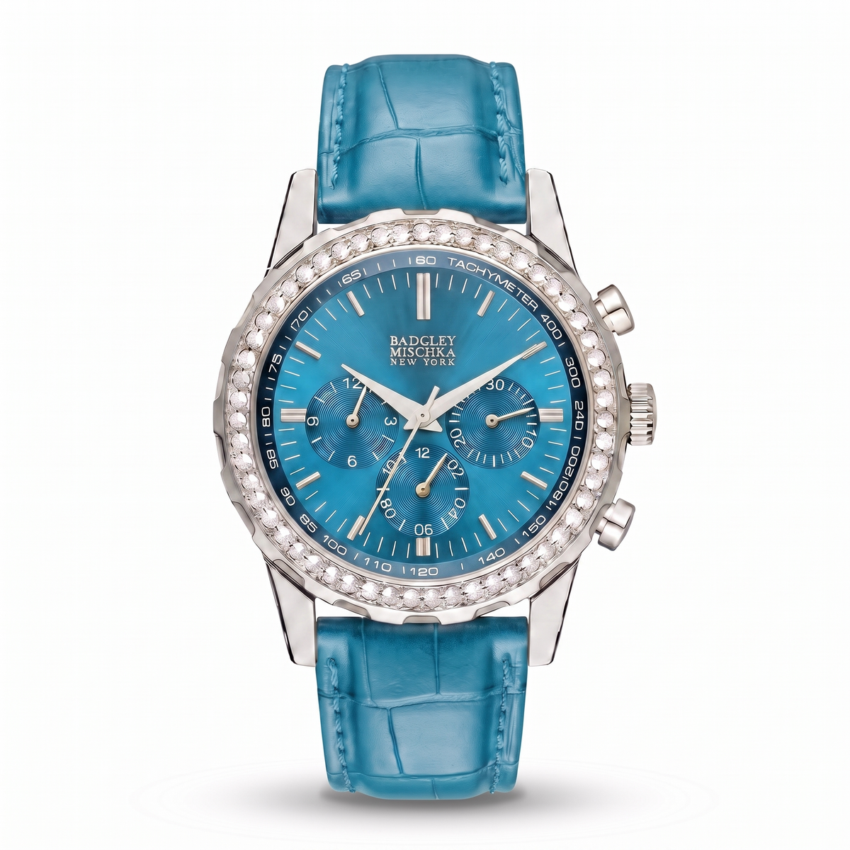 Luxe Icon Watches Collection - Silver Aquamarine Blue