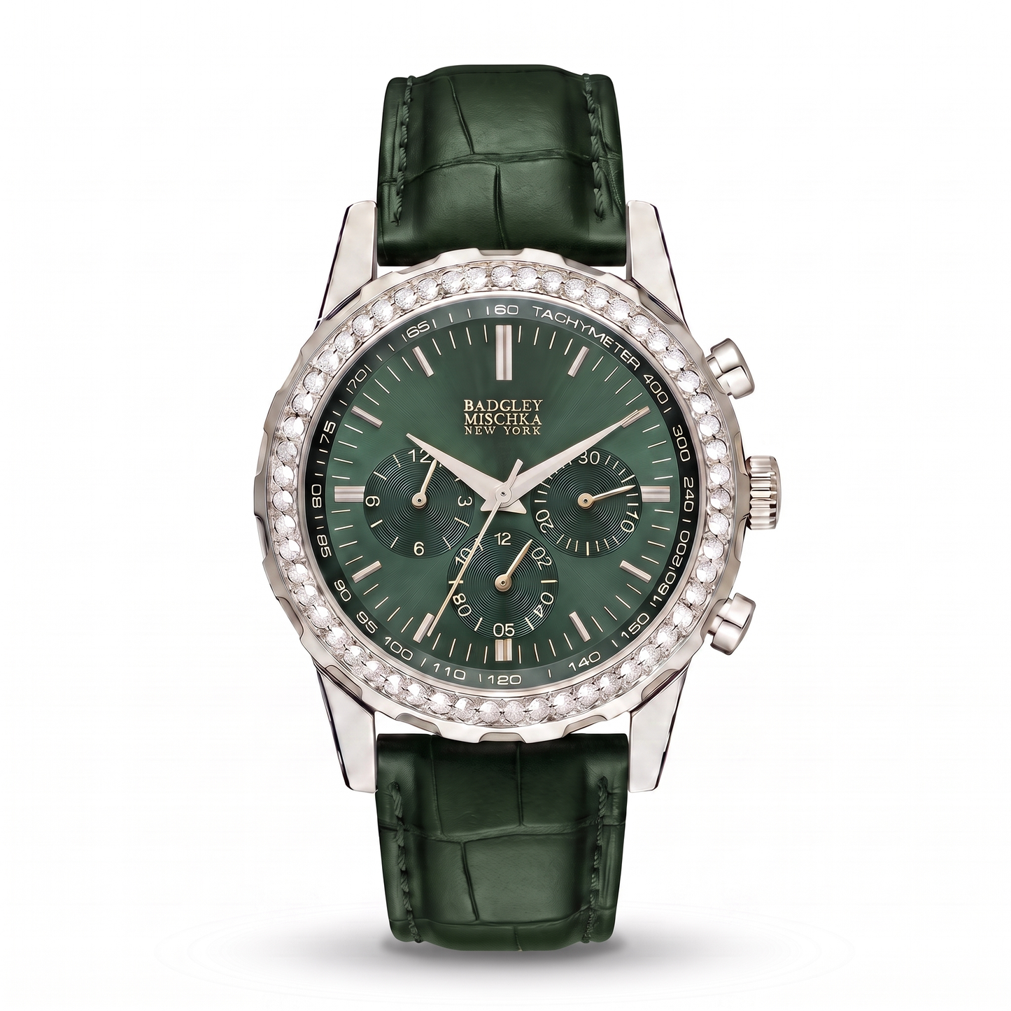 Luxe Icon Watches Collection - Silver Emerald Green