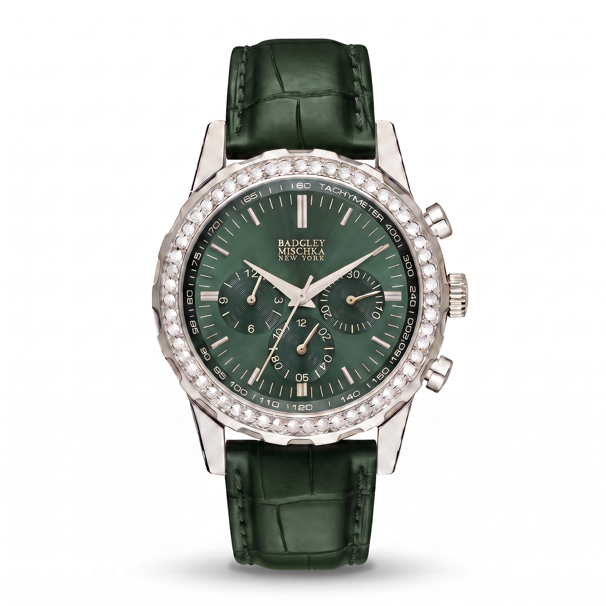 Luxe Icon Watches Collection - Silver Emerald Green