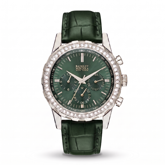 Luxe Icon Watches Collection - Silver Emerald Green