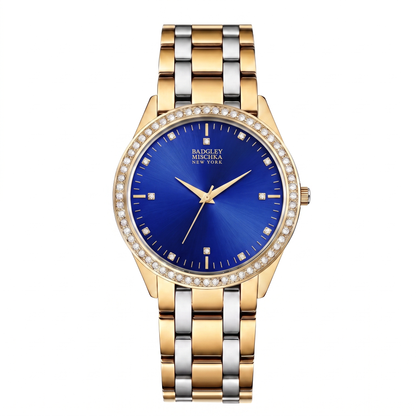 Luxe Legacy 2-Tone Watch Collection - Gold Sapphire Blue