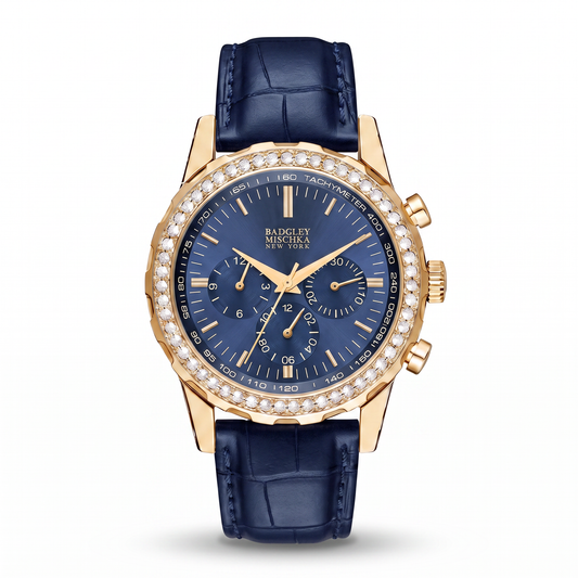 Luxe Icon Watches Collection - Gold Sapphire Blue