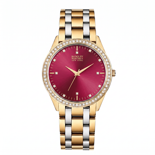 Luxe Legacy 2-Tone Watch Collection - Gold Red