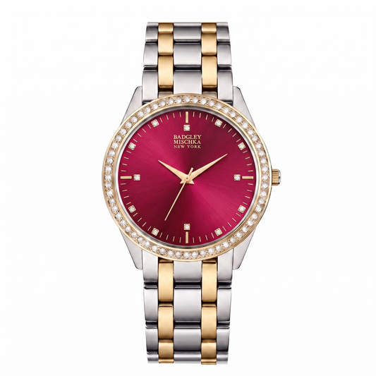 Luxe Legacy 2-Tone Watch Collection - Silver Red