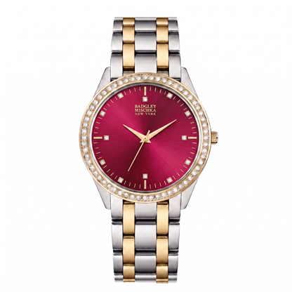 Luxe Legacy 2-Tone Watch Collection - Silver Red
