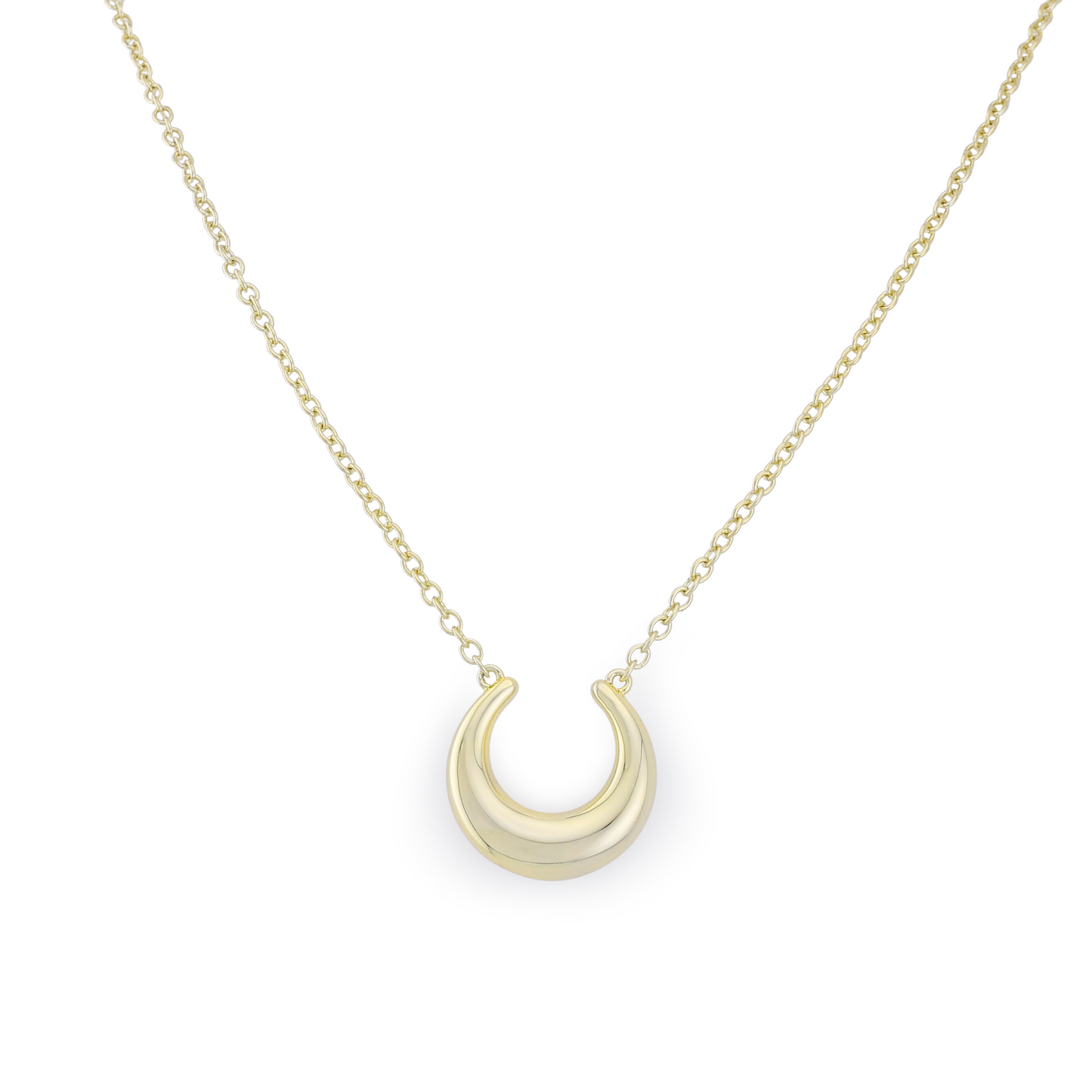 Mila Finer Chain Sculptured Pendant Necklace