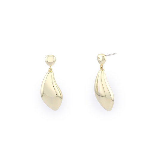 Mila Modern Double Tear Drop Earrings