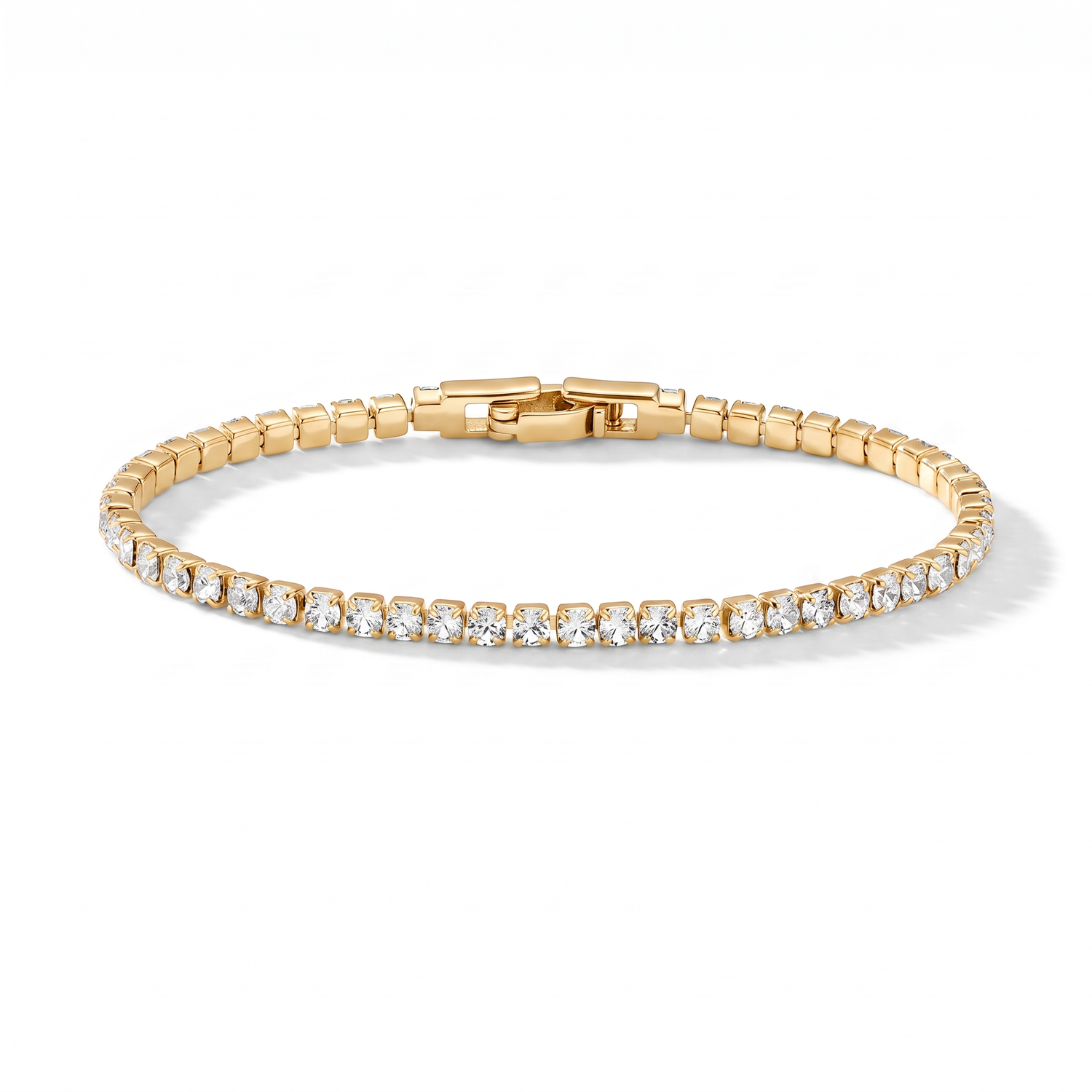 Luxe Tennis Bracelet - Clear Crystal