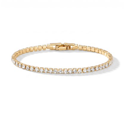 Luxe Tennis Bracelet - Clear Crystal