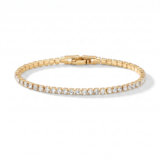 Luxe Tennis Bracelet - Clear Crystal