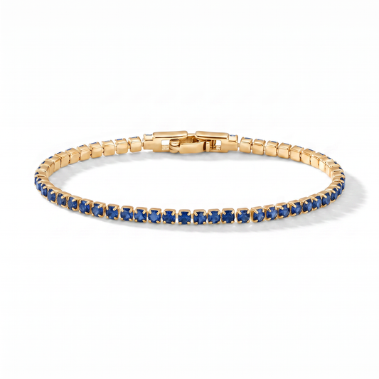 Luxe Tennis Bracelet - Sapphire Blue