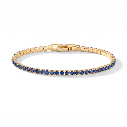 Luxe Tennis Bracelet - Sapphire Blue
