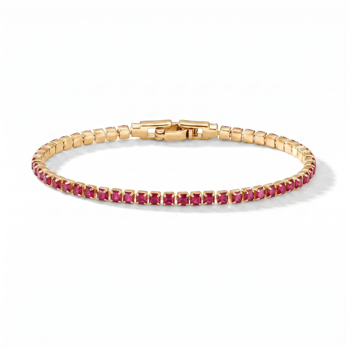 Luxe Tennis Bracelet - Ruby