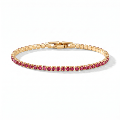 Luxe Tennis Bracelet - Ruby