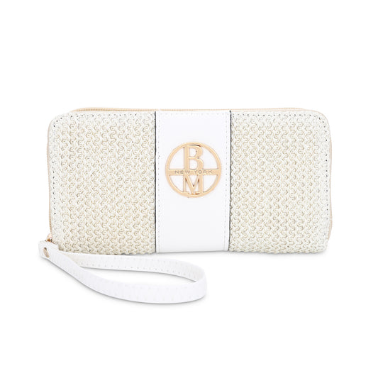 St. Barts Straw Wristlet Wallet