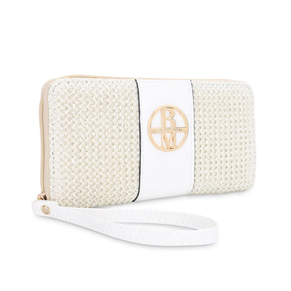 St. Barts Straw Wristlet Wallet