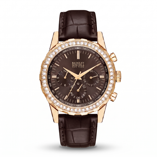 Luxe Icon Watches Collection - Gold Dark Brown
