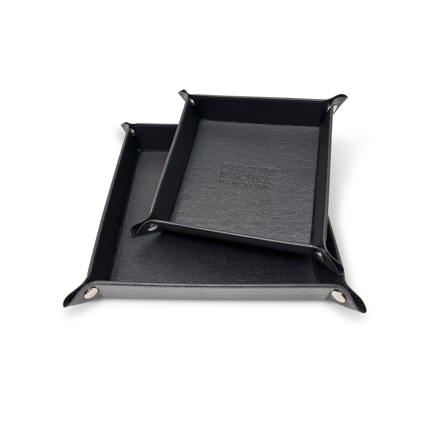 2-Pack Men's Valet Tray, 6"x6" & 8"x8"