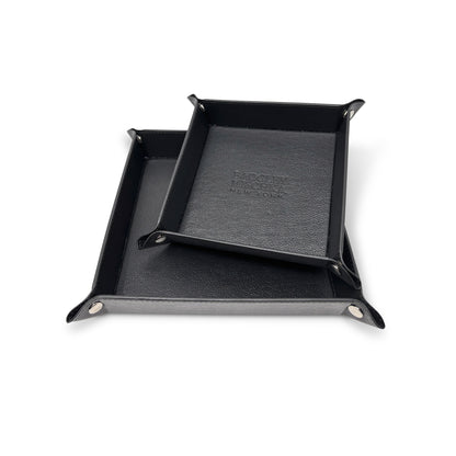 2-Pack Men's Valet Tray, 6"x6" & 8"x8"