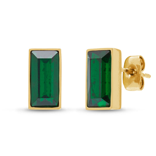 Emerald Stud Earrings