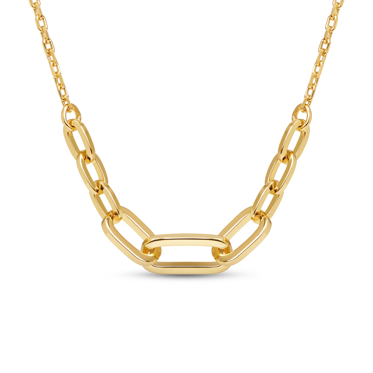 Gold Paperclip Necklace