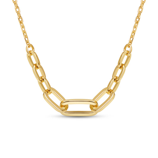 Gold Paperclip Necklace