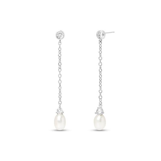 Classic Drop Pearl Earrings